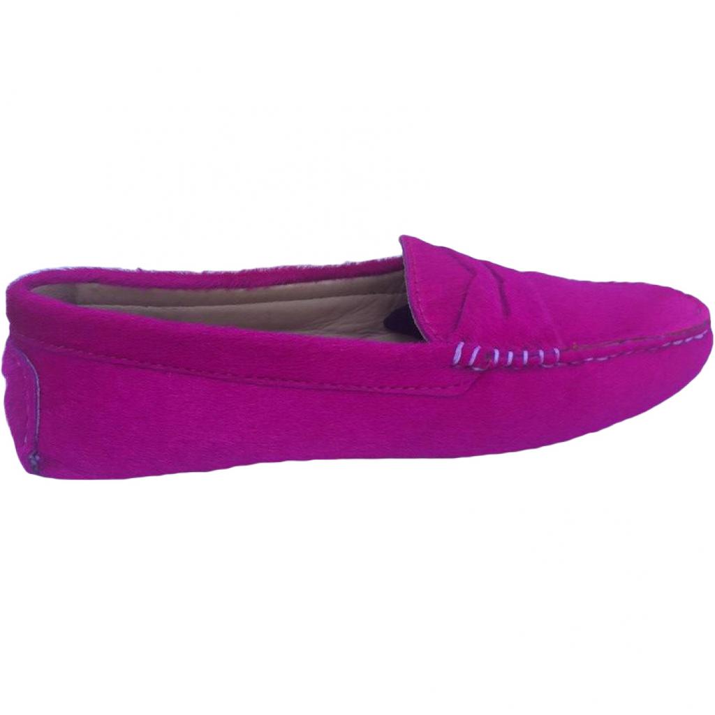 Bobbies Bobbies Pony-style calfskin flats