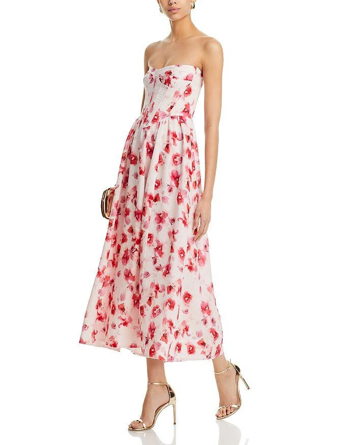 Bardot Lola Corset Floral Print Midi Dress 3