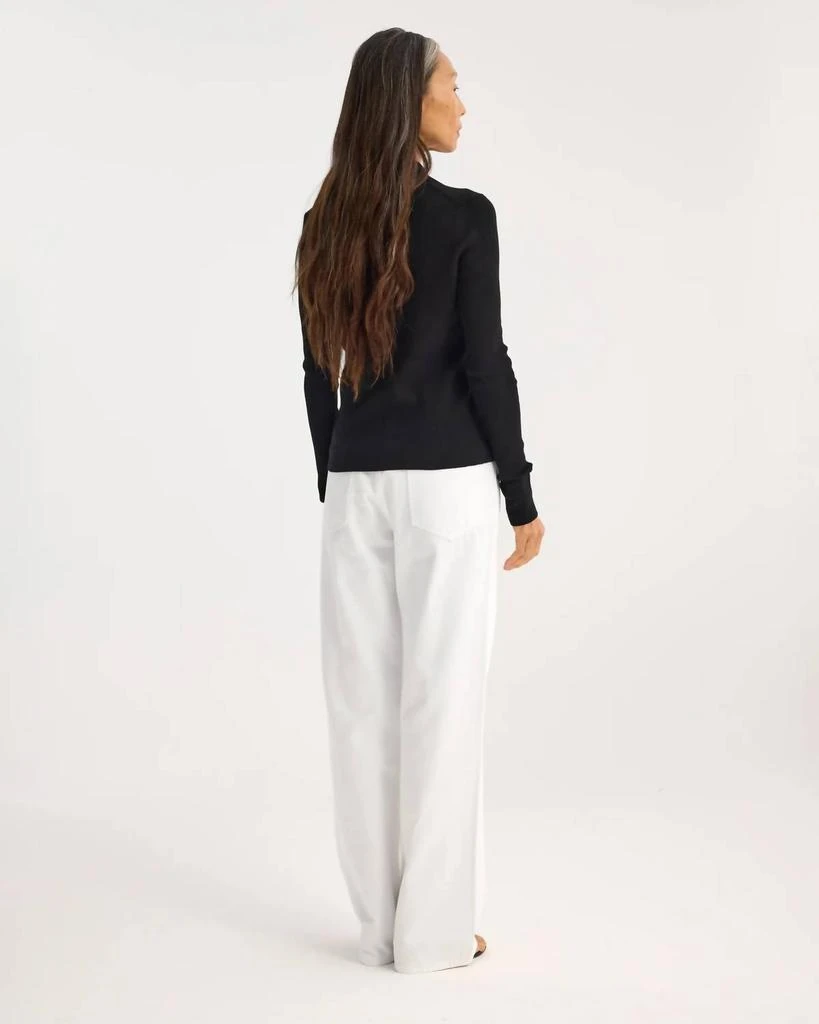 Rohe Rohe - Rib Knitted Long Sleeve Polo Shirt 2