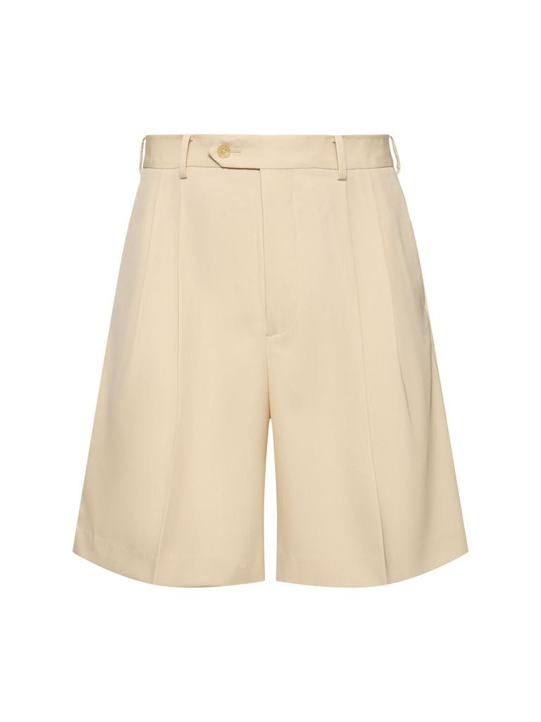 AURALEE Wool Gabardine Wide Shorts