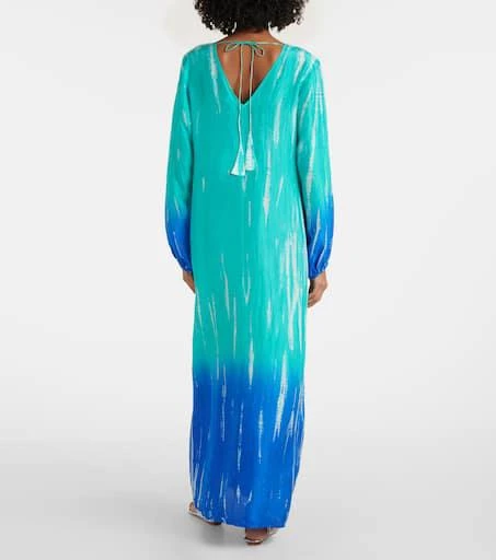 ANNA KOSTUROVA Ombré silk maxi dress 3