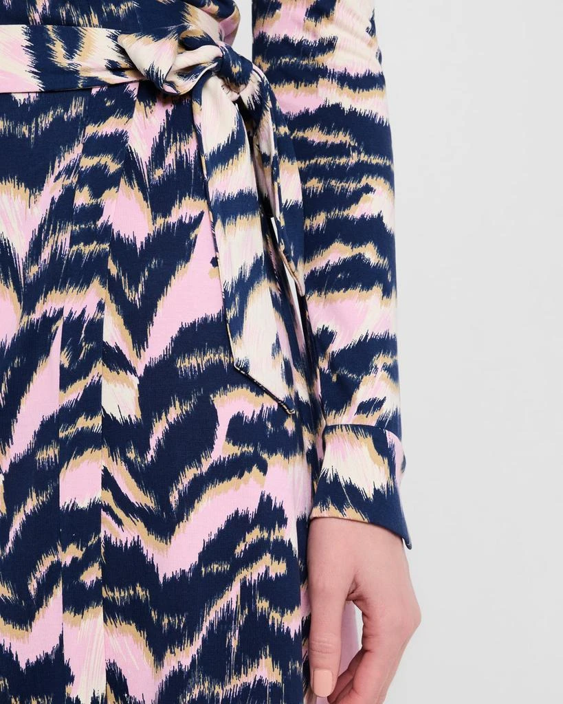 Diane von Furstenberg Abigail Tiger-Print Midi Wrap Dress 5