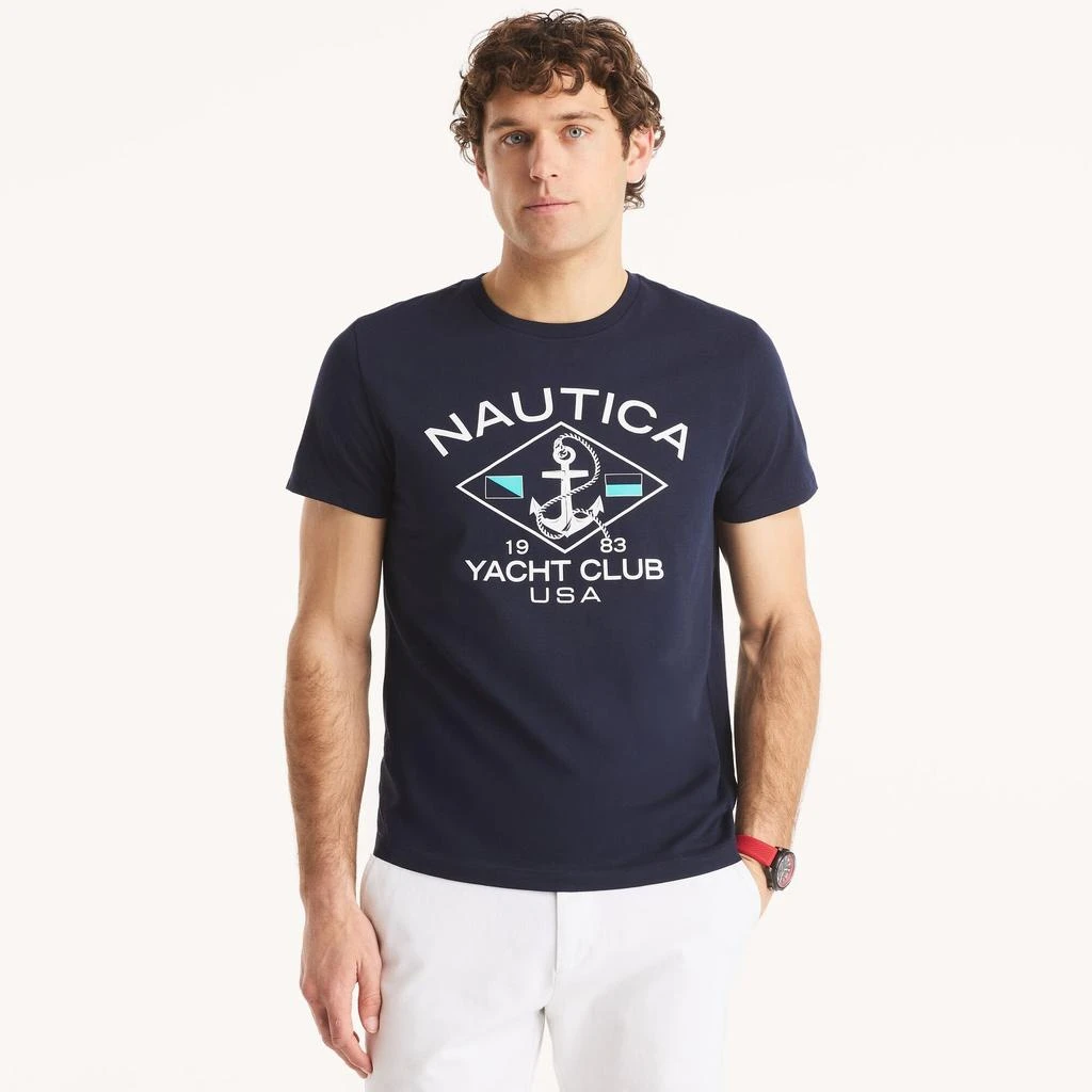 Nautica Mens Yacht Club Graphic T-Shirt 1