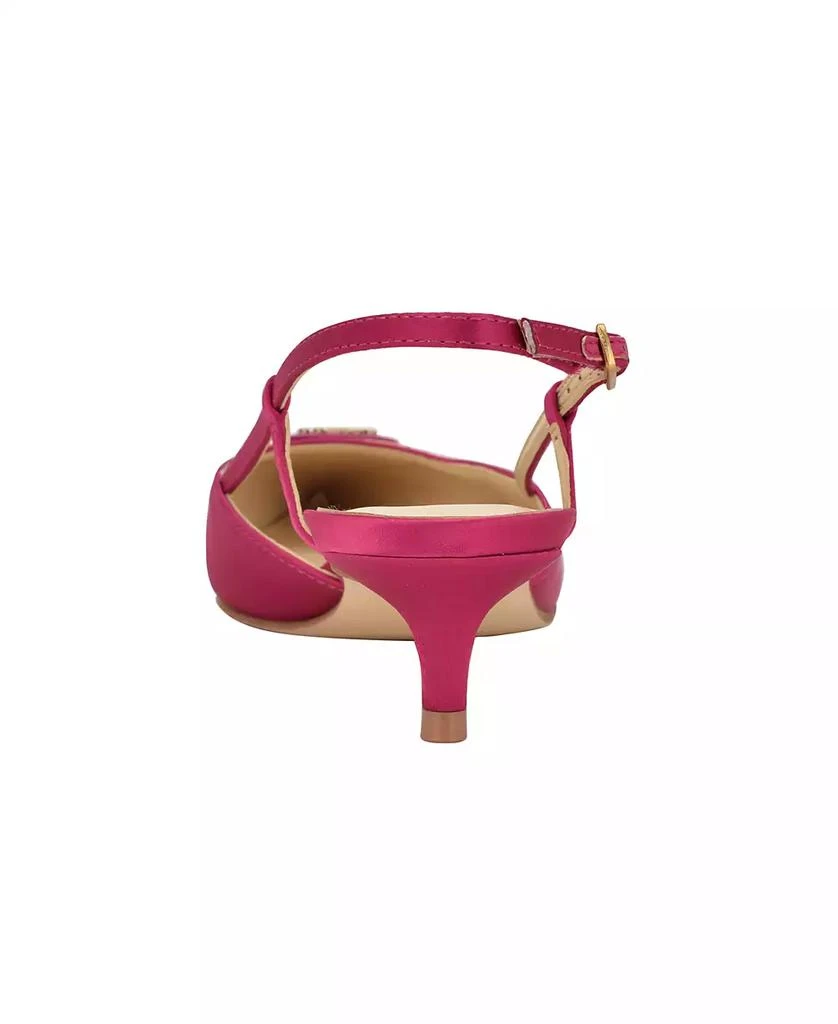 GUESS Women's Jesson Logo Slingback Kitten Heel Pumps 3