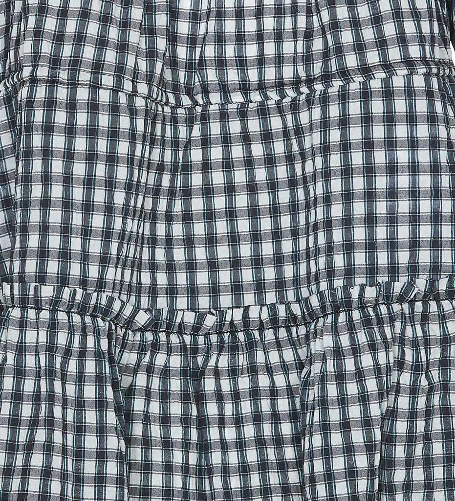 Ganni Seersucker Check Mini Layer Dress 3