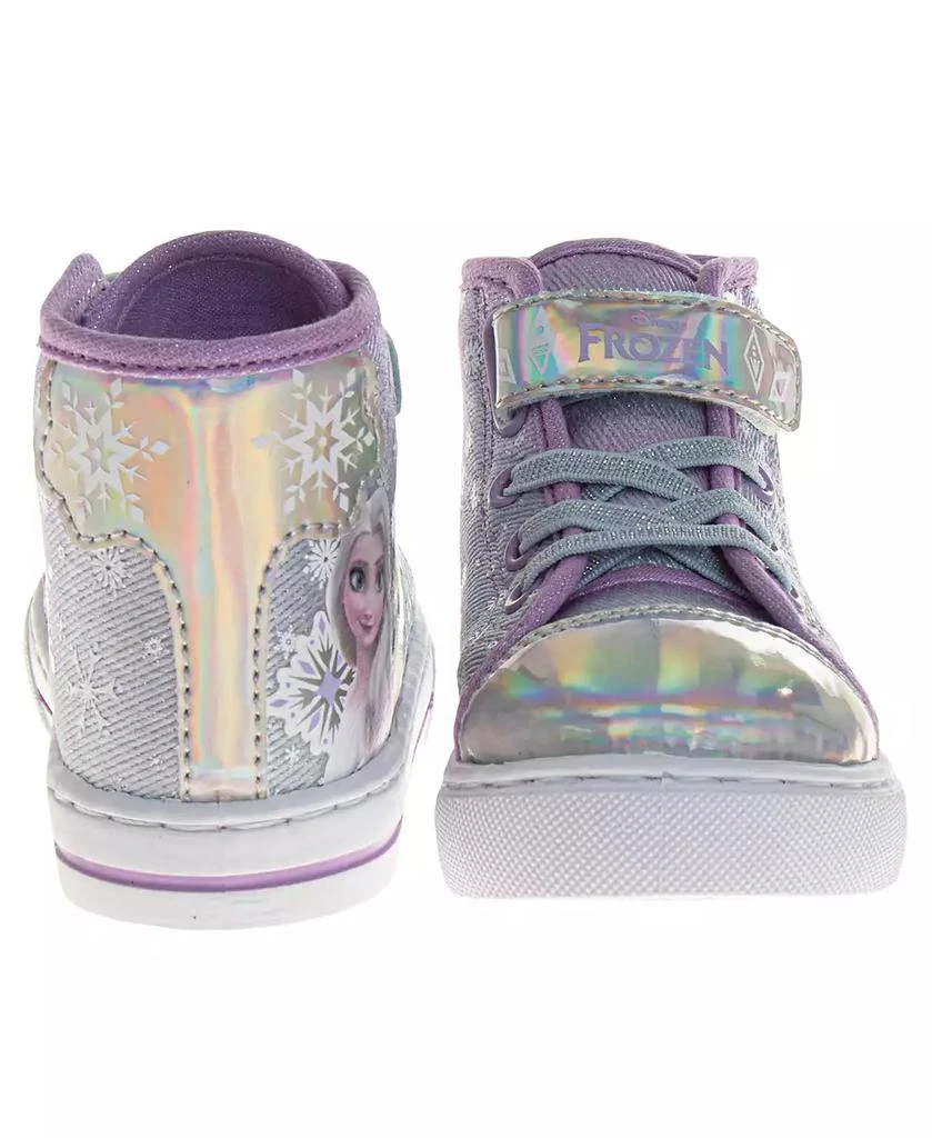 Disney Toddler and Little Girls Frozen Anna and Elsa High Top Sneakers 6