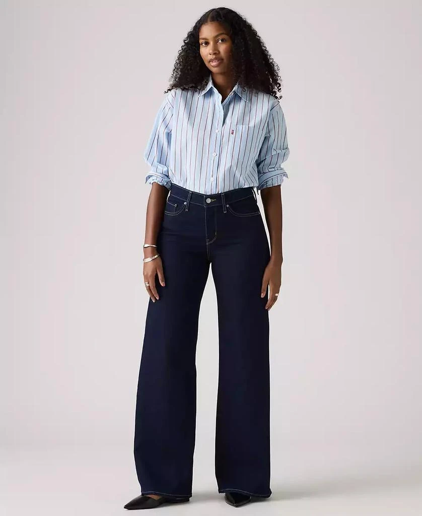 Levi's Women's 318 Shaping Stellar-Stretch Wide-Leg Jeans 30" 1