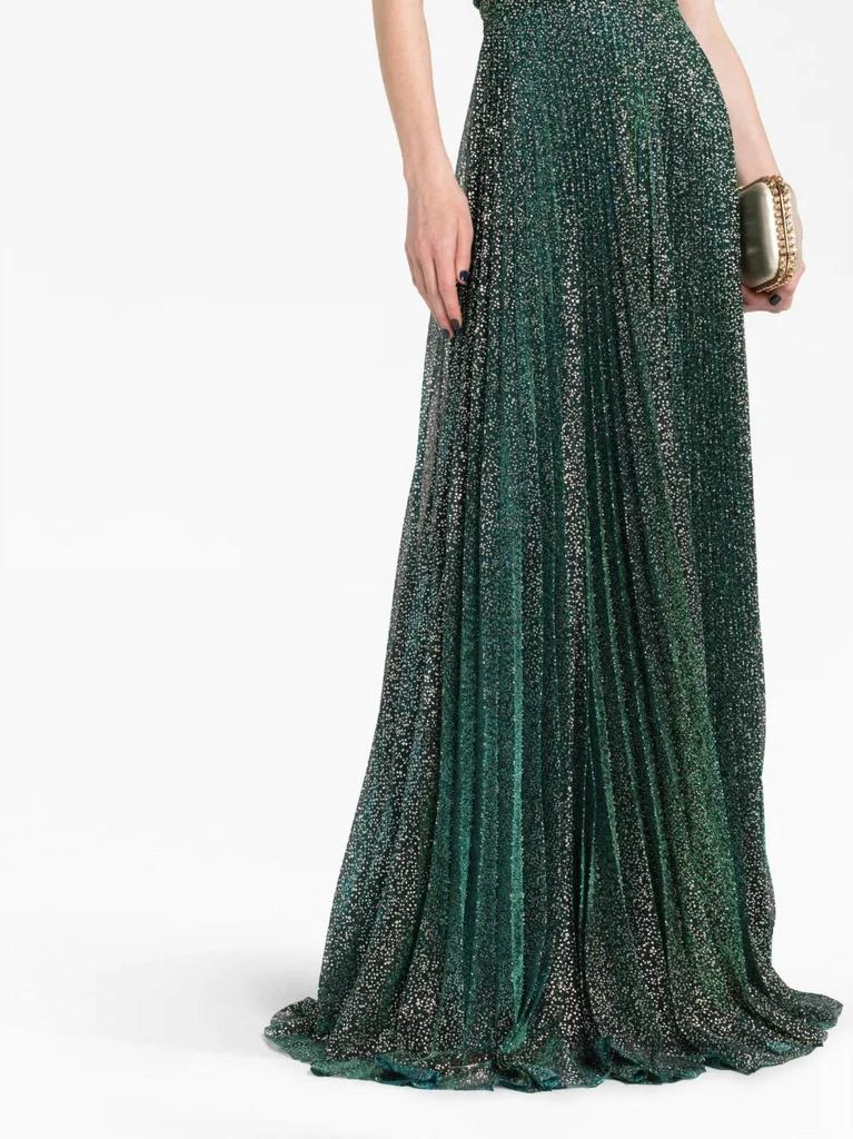 Talbot Runhof Talbot Runhof - Off Shoulder Metallic Voile Gown 5