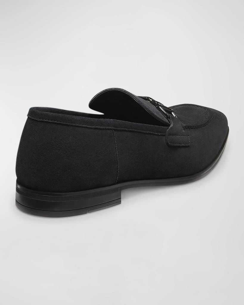 Stuart Weitzman Men's Simon Leather Twist Bit Loafers 3