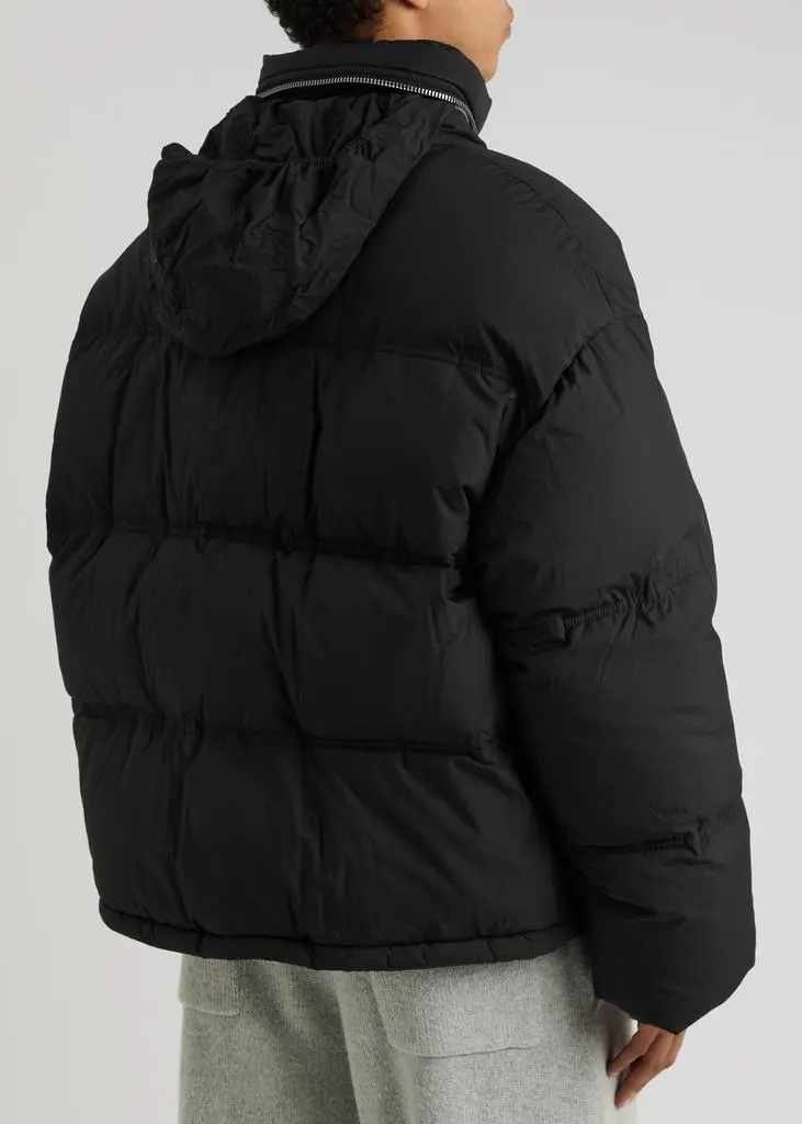 AMI Quilted hooded shell jacket 6