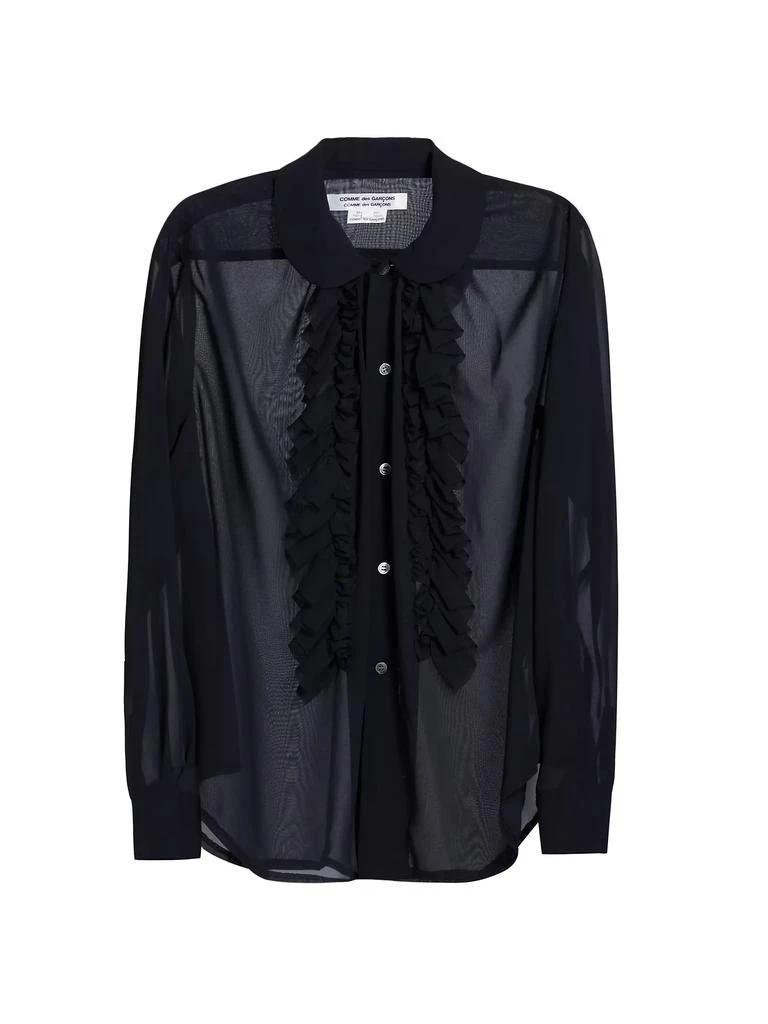 Comme des Garcons Sheer Ruffle Blouse 1