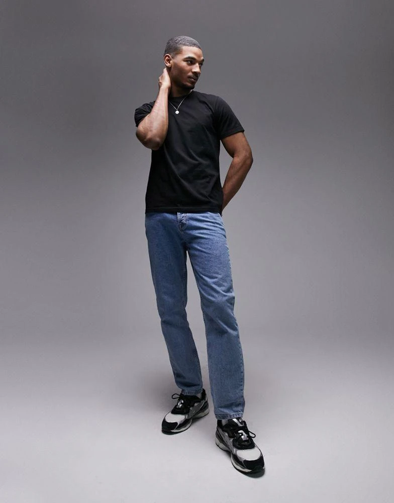 Topman Topman regular fit t-shirt in black 4
