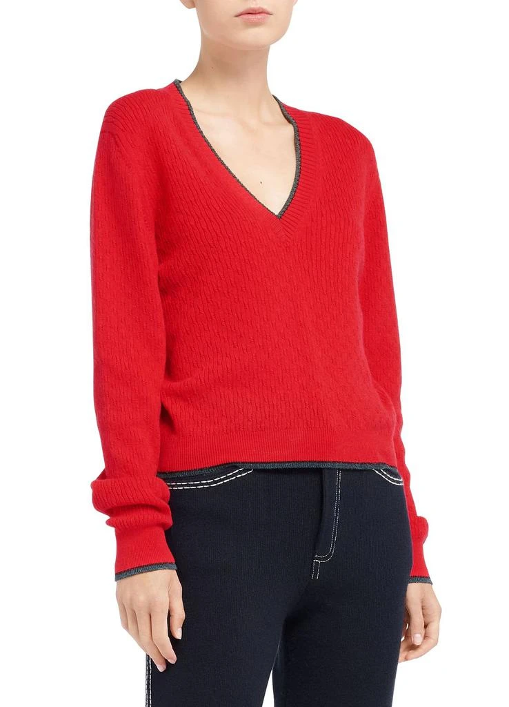 Barrie V-neck jumper in lightweight cashmere 2