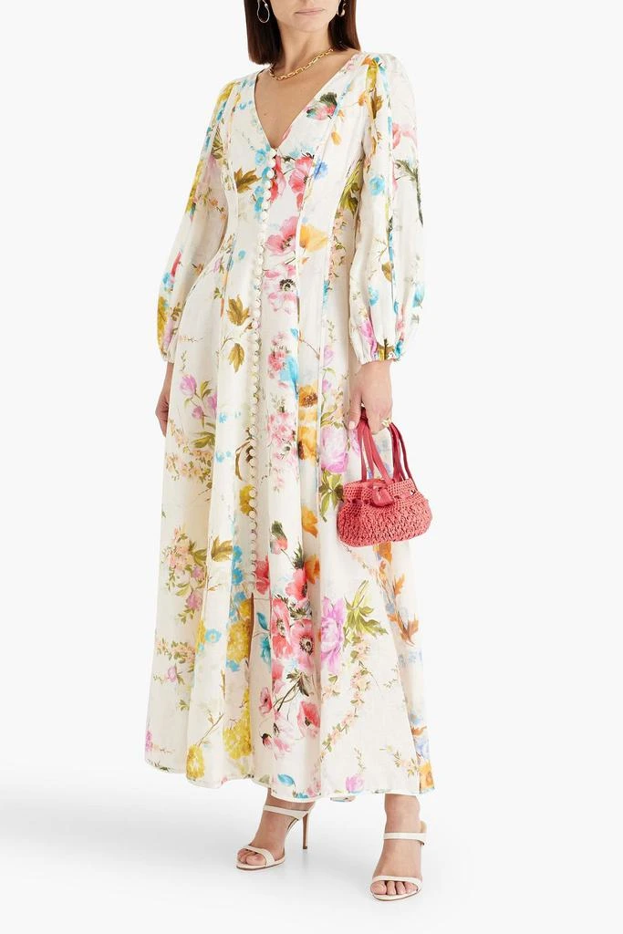 Zimmermann Floral-print linen maxi dress 2