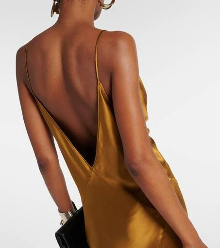 Yves Saint Laurent Satin maxi dress 6
