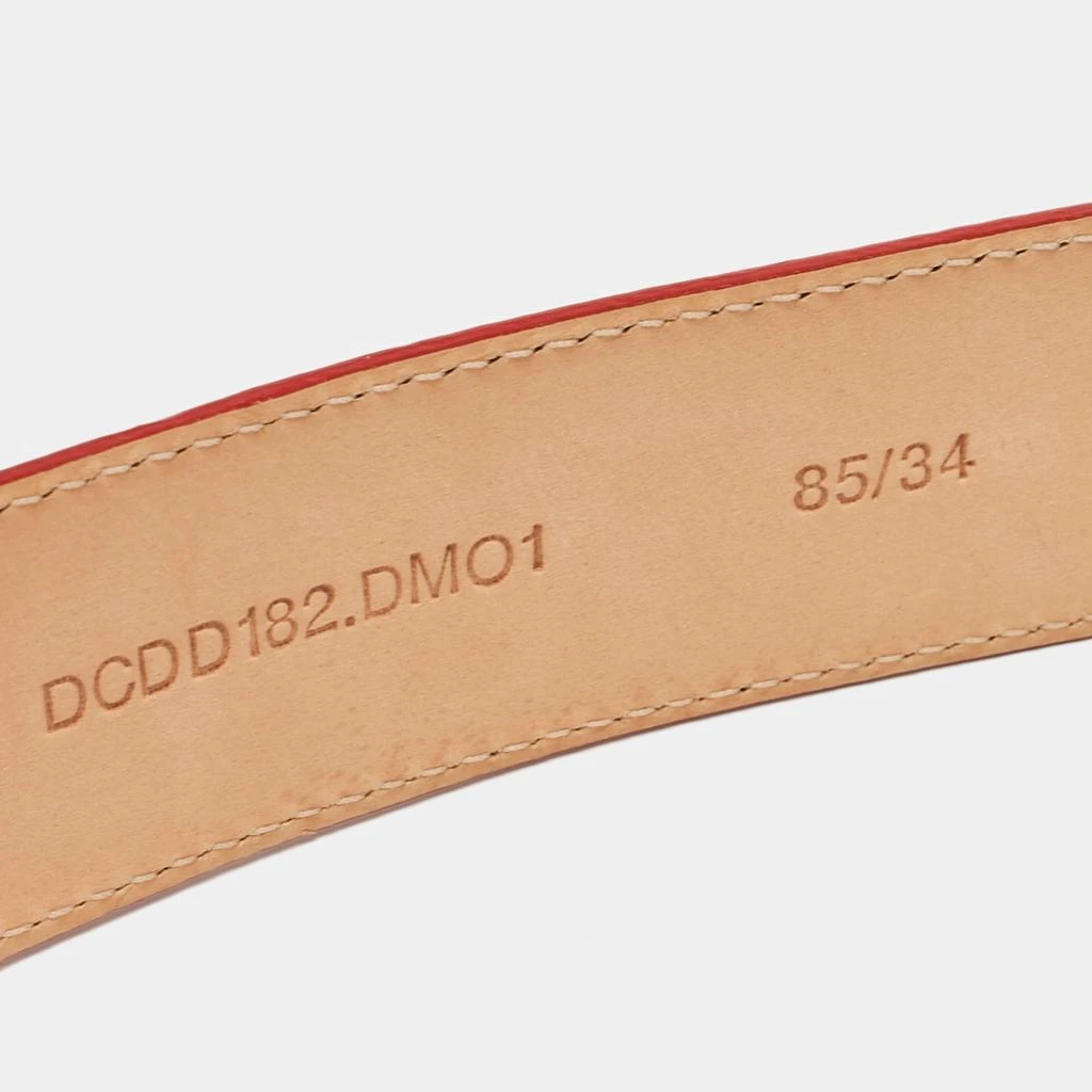 Versace Versace Red Leather Medusa Buckle Belt 85 CM 5