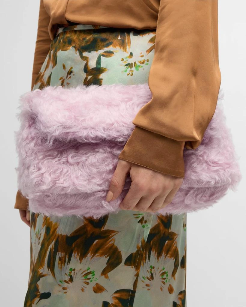 Dries Van Noten Faux-Fur Clutch Bag 3