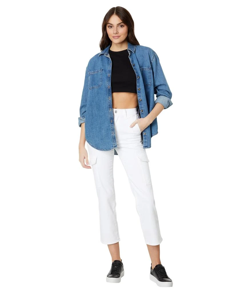 7 For All Mankind Cargo Logan in Bright White 4