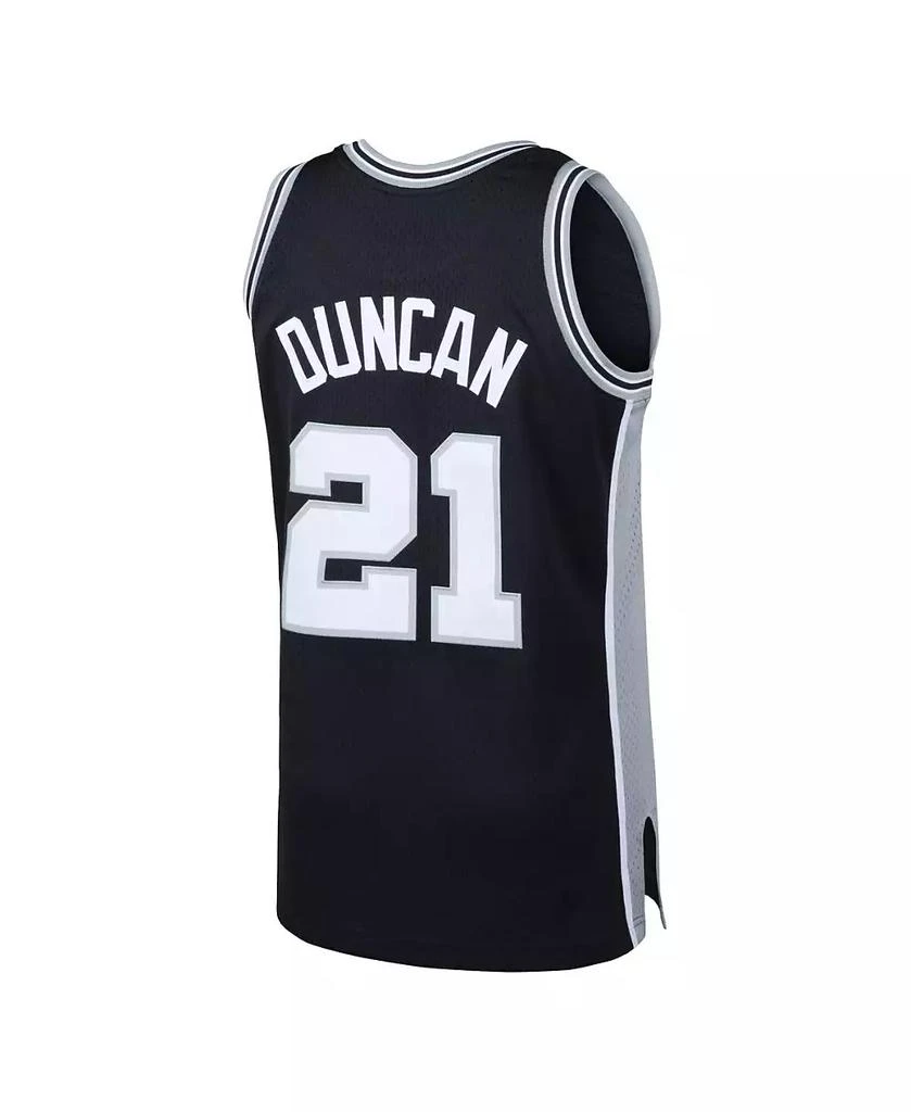 Mitchell and Ness Men's Tim Duncan Black San Antonio Spurs 1998-99 Hardwood Classics Swingman Jersey 5