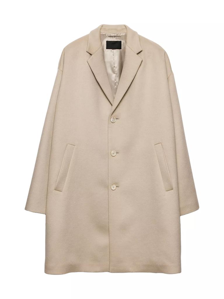 【送料&関税込】Prada Double-breasted Wool Coat Prada double-breasted Wool Jacket | Blue | FARFETCH