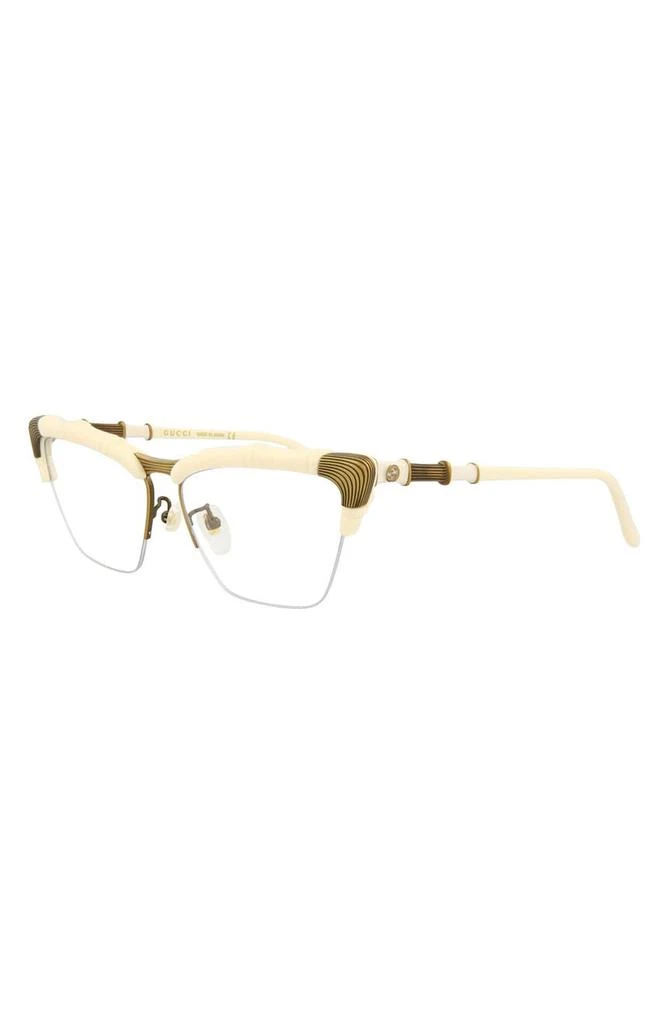 Gucci 58mm Novelty Square Optical Glasses 2