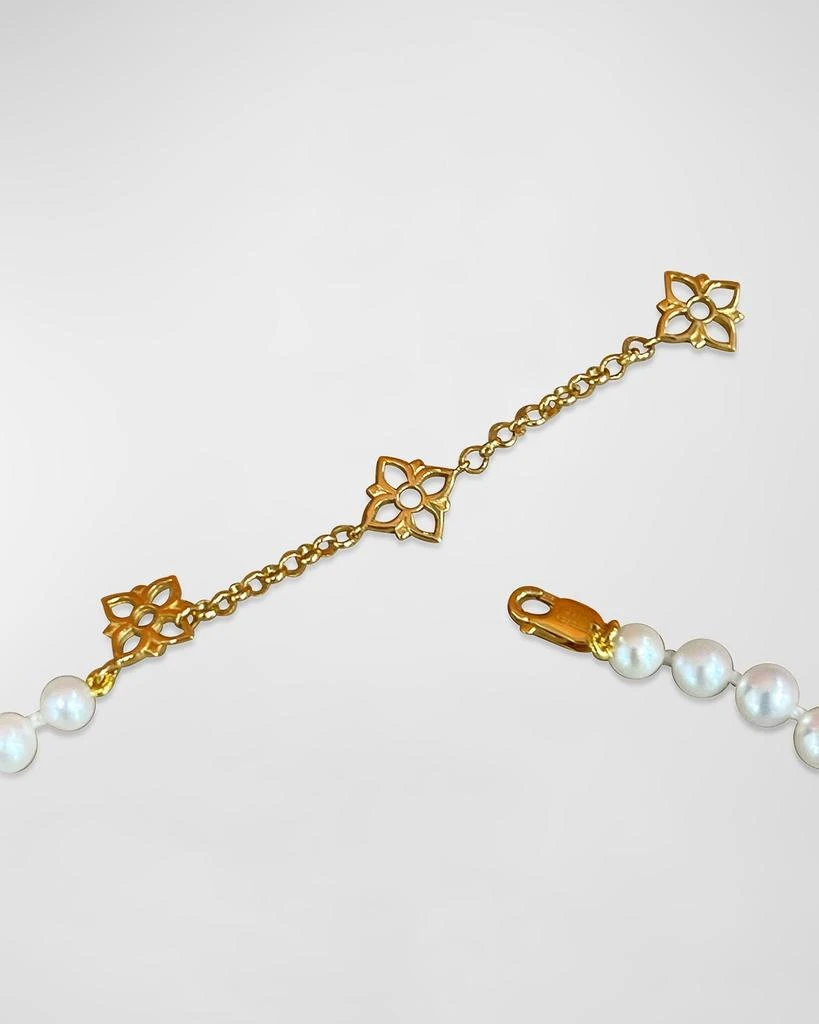 Stephen Dweck White Diamond and White Pearl Adjustable Necklace in 18K Gold 3