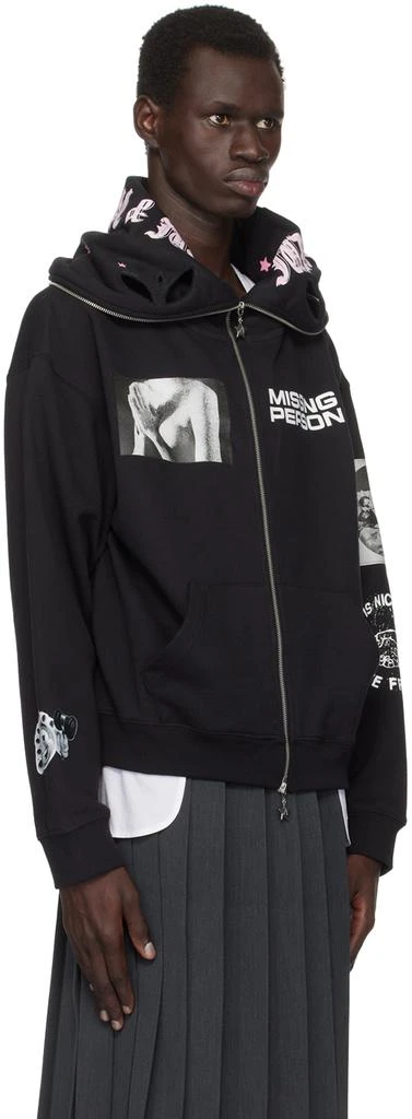 Ashley Williams Black 'Missing Person' Butterfly Hoodie 2