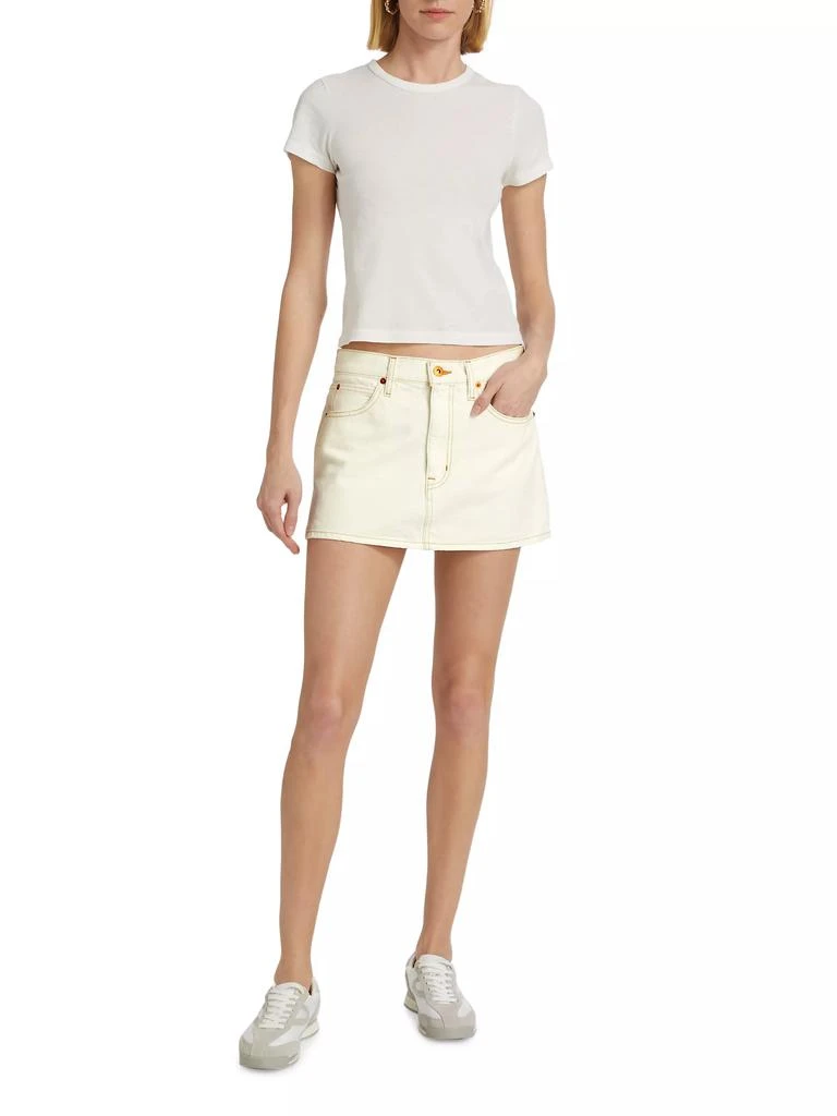 SLVRLAKE Cotton Twill Five-Pocket Miniskirt 2