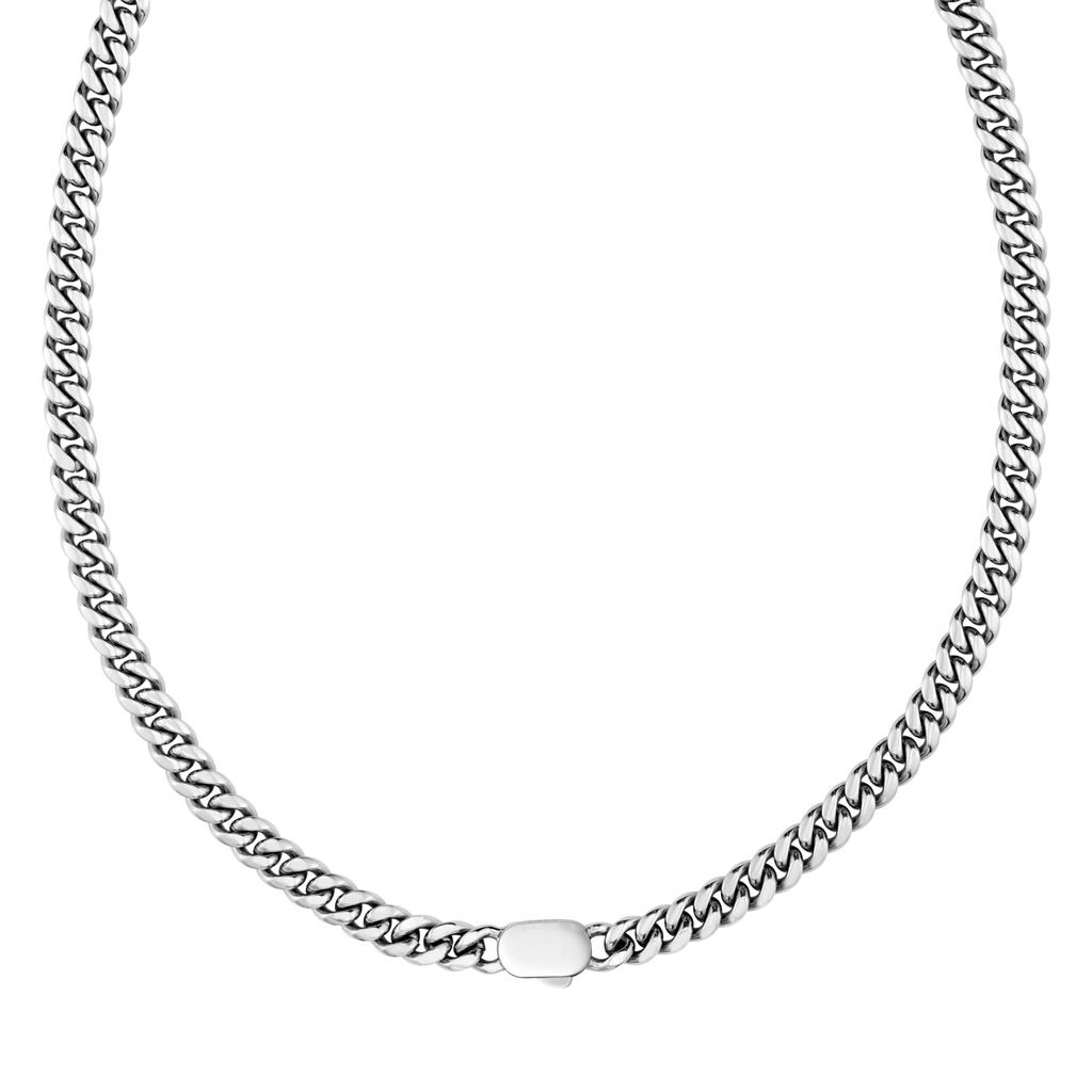 Orelia & Joe Chunky Flat Curb & Solid Clasp Necklace