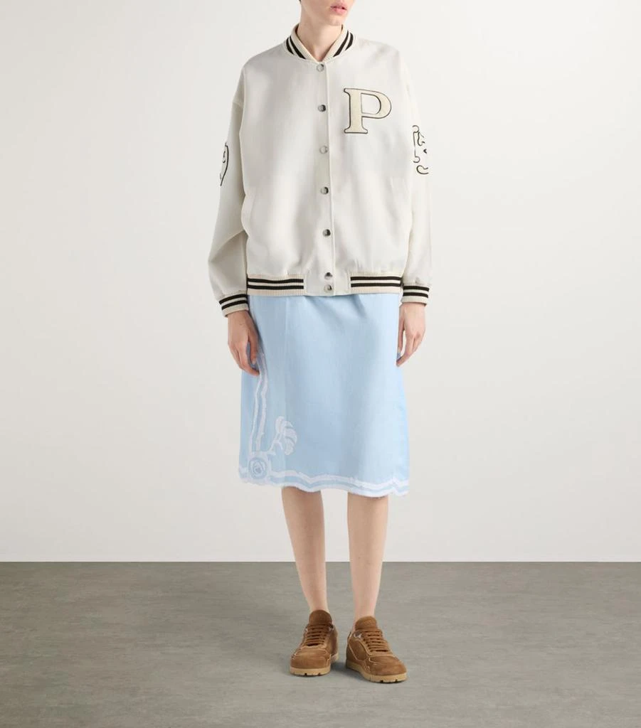 Prada Mohair-Wool Bomber Jacket 2