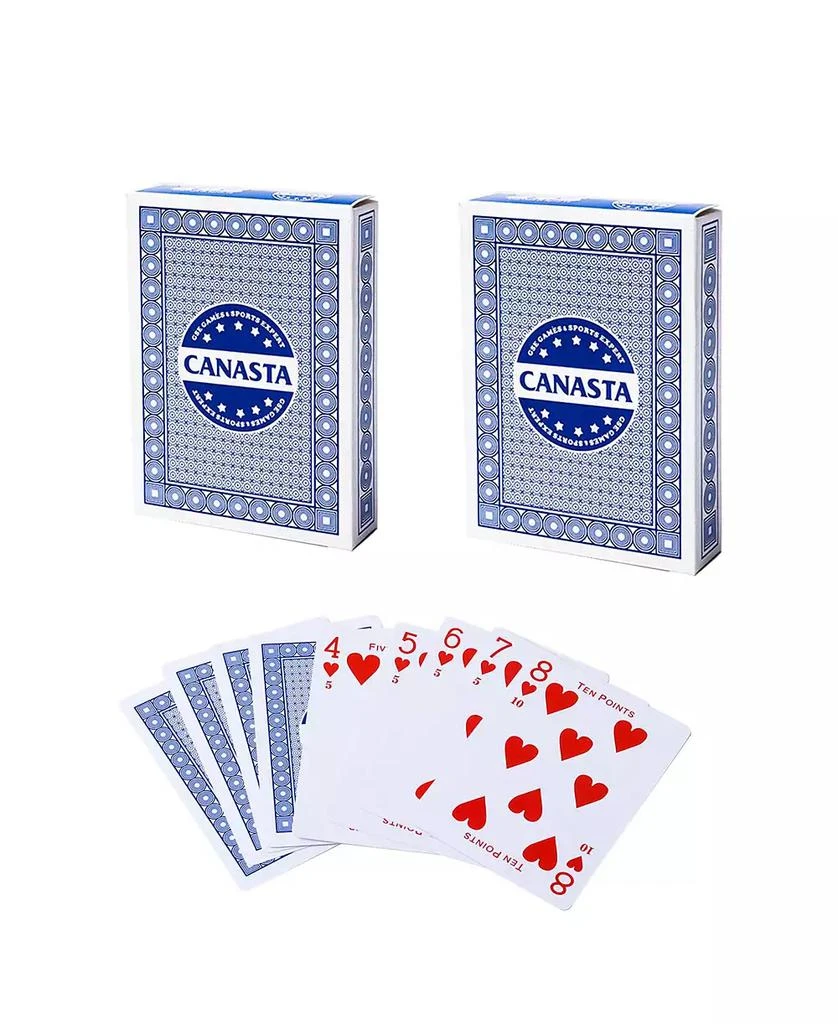 GSE Games 
Sports Expert GSE 2 deck canasta cards with point values and rule guide (55)