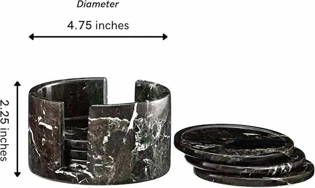 CASA CASA CURATED Casa Casa Curated - Zebra Coaster Set Of 6 2