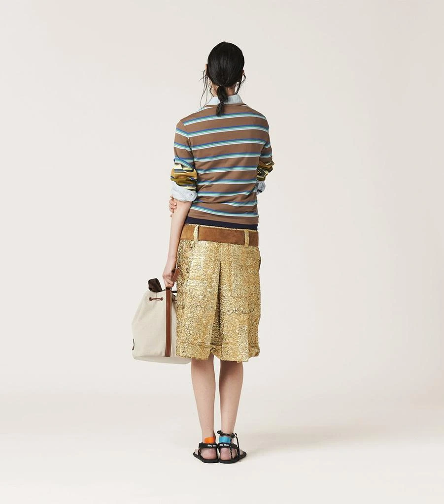 Miu Miu Cotton Striped T-Shirt 4