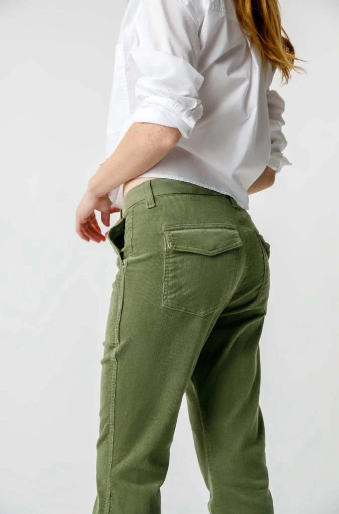 AMO Cord Easy Army Trouser In Tea Leaf 4