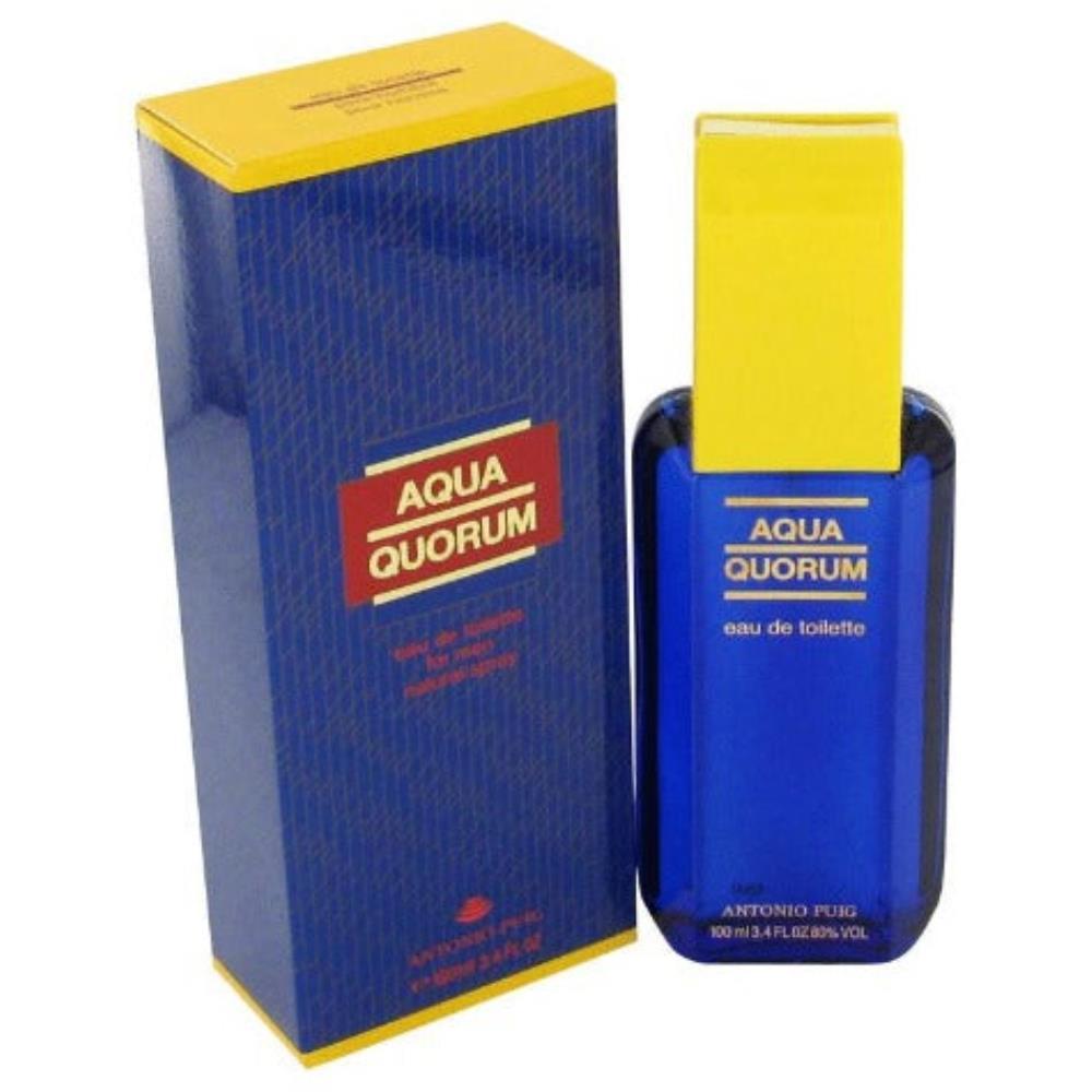 Antonio Puig 2PCS Combo Aqua Quorum Eau De Toilette  Men's Cologne 3.4 Oz