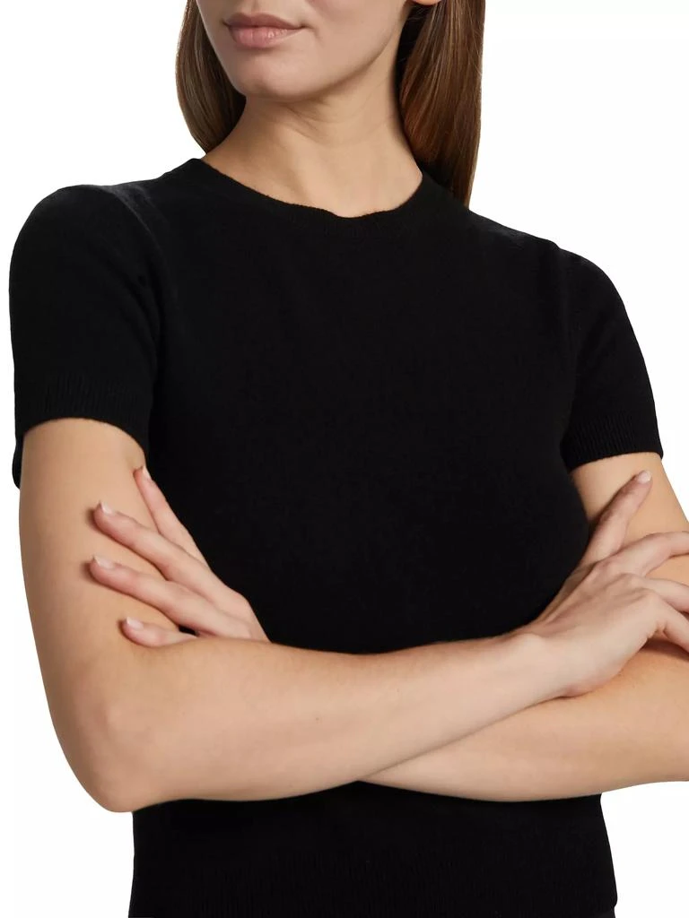 Vince Wool & Cashmere Short-Sleeve Sweater 6