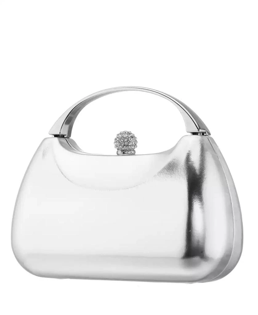 Nina Women's Metallic Minaudiere bag with Metal Handle 3