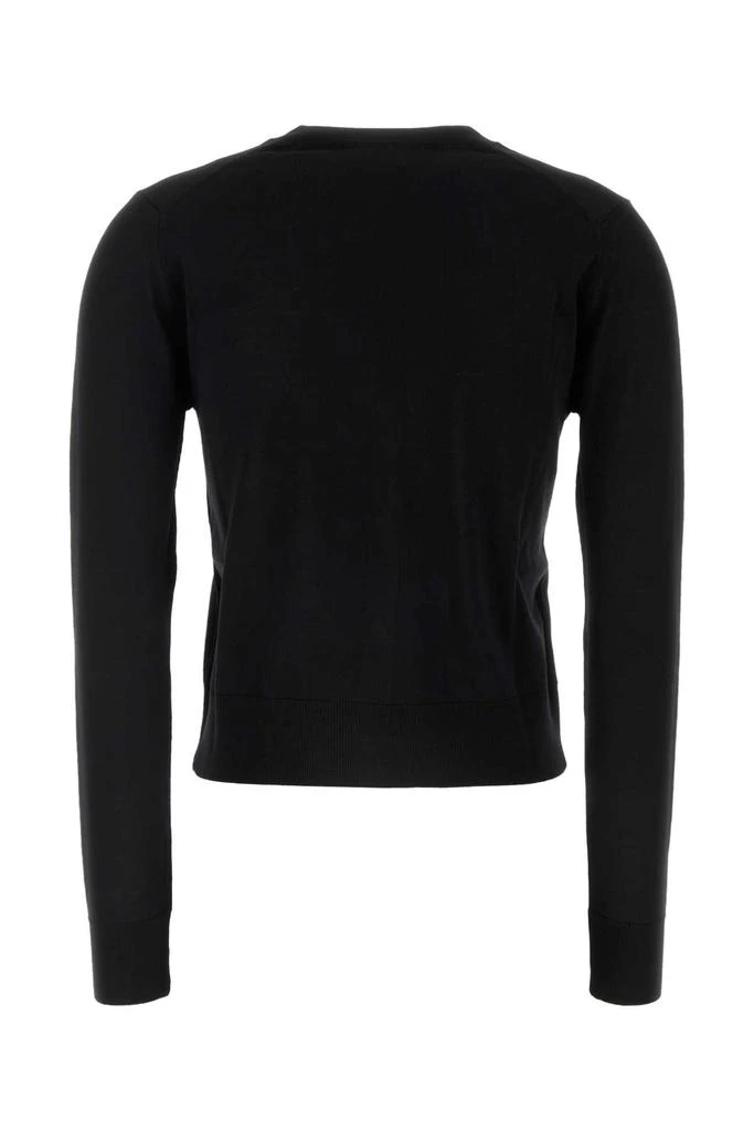 Maison Kitsuné Black Wool Cardigan 2