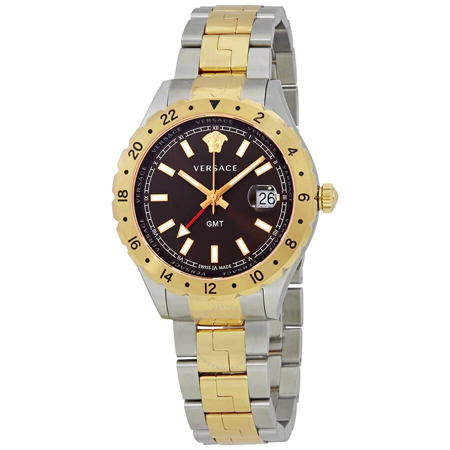 Versace Hellenyium Brown Dial Two-tone Men's Watch V11040015 1