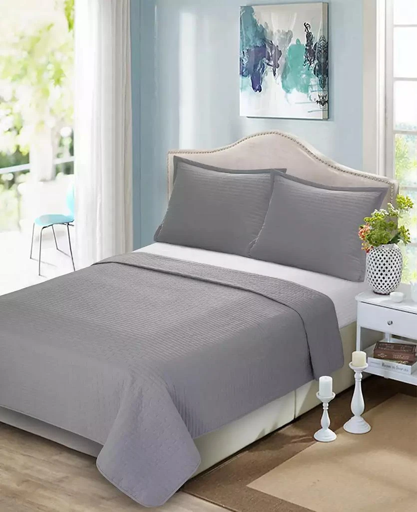 Videri Home CLOSEOUT! Brick Quilted Coverlet 2