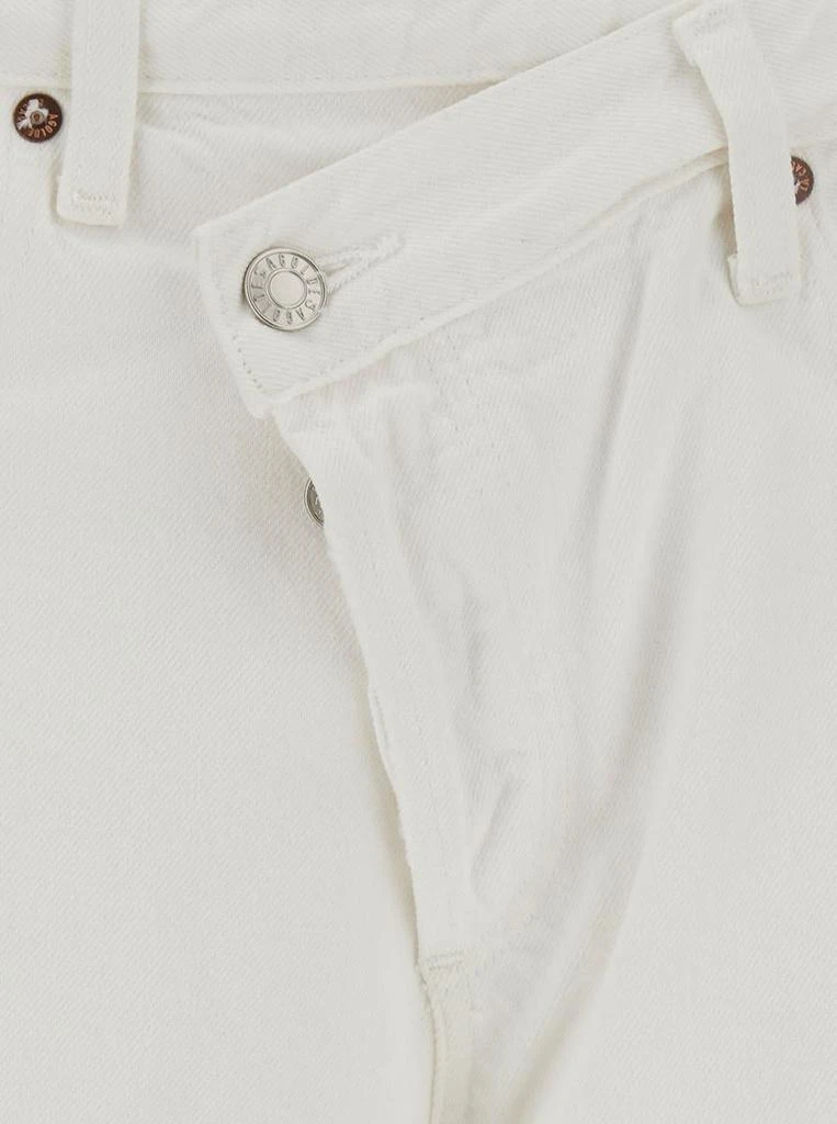 AGOLDE White Jeans With Asymmetric Closure In Cotton Denim Woman 3