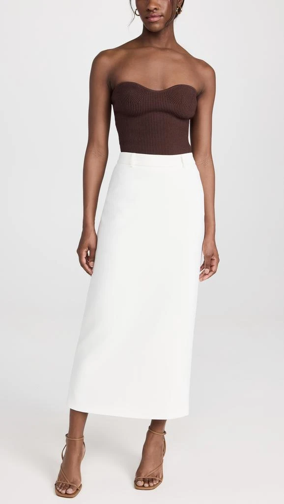 Pixie Market Nia White Maxi Skirt 4