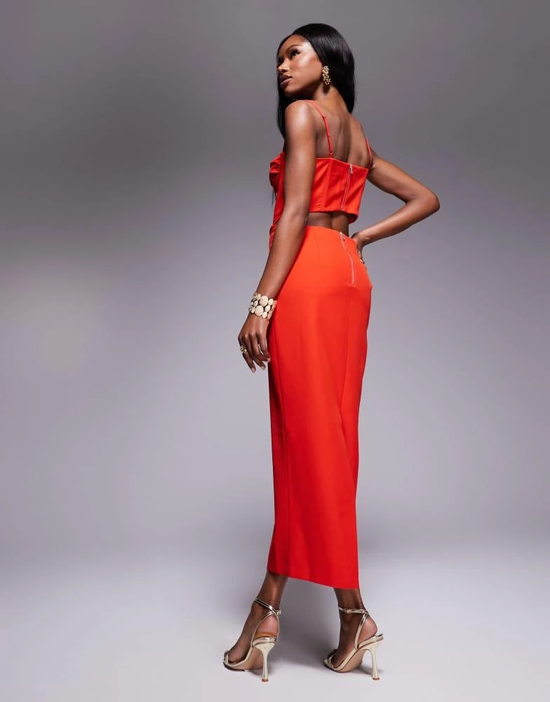 Bardot corset maxi dress in fire red  On Sale Now with Up to 20% Off |  Discover Exclusive Deals & Savings at BeyondStyle  Authentic Bardot  Home|Women|Dresses with Limited-Time Discounts, Free