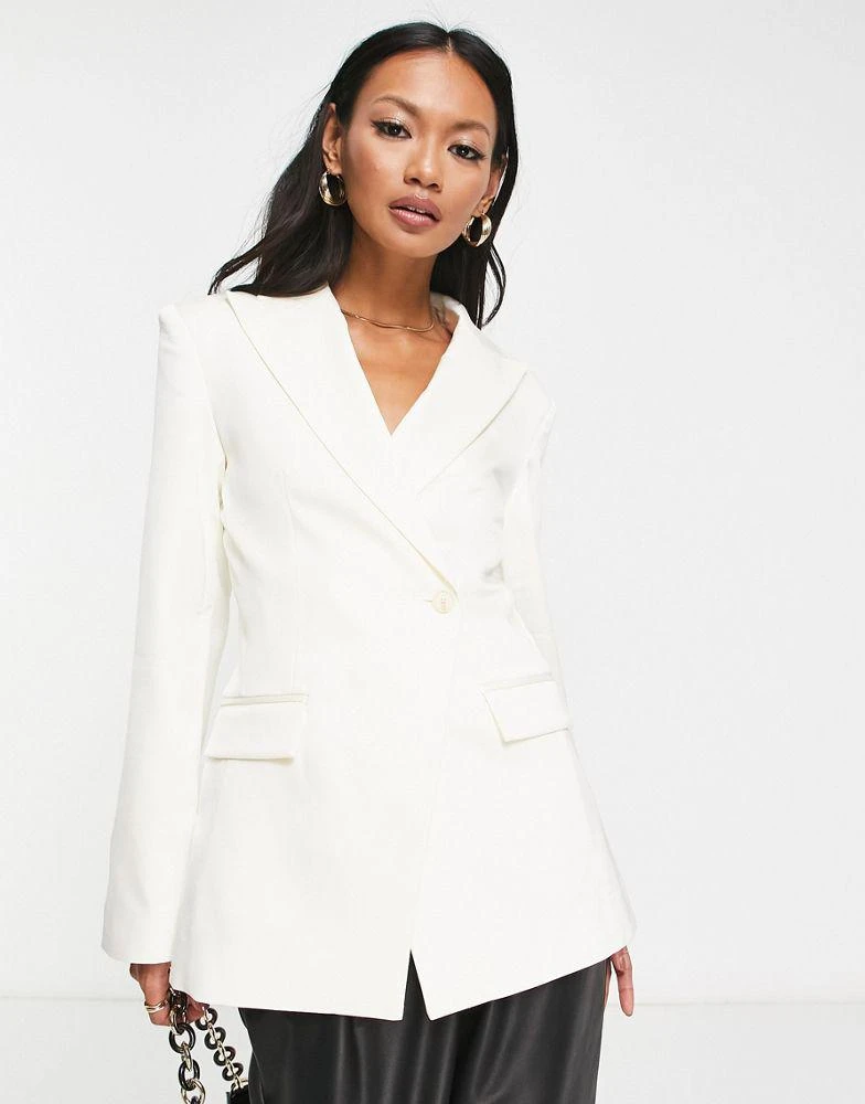& Other Stories & Other Stories fitted co-ord blazer in white 1