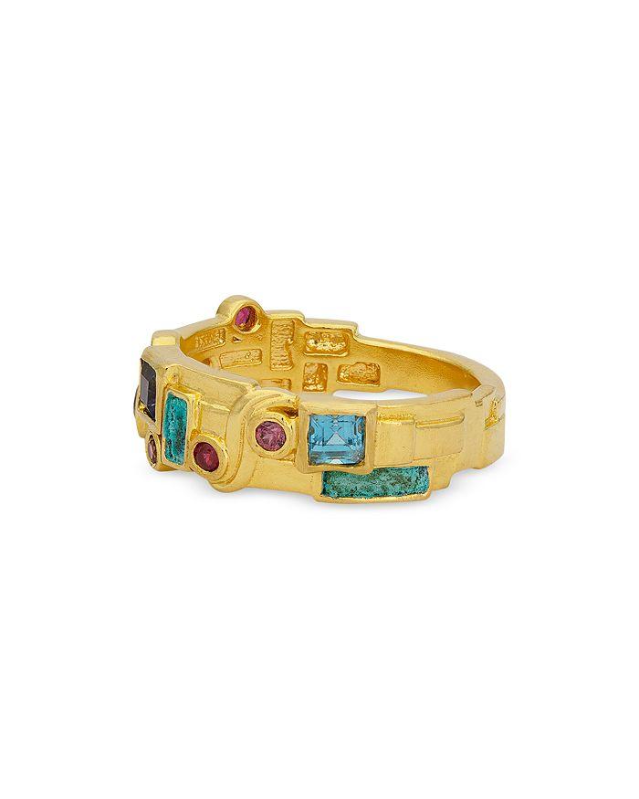 Gurhan 22K Gold Embrace Mixed Gemstone Ring