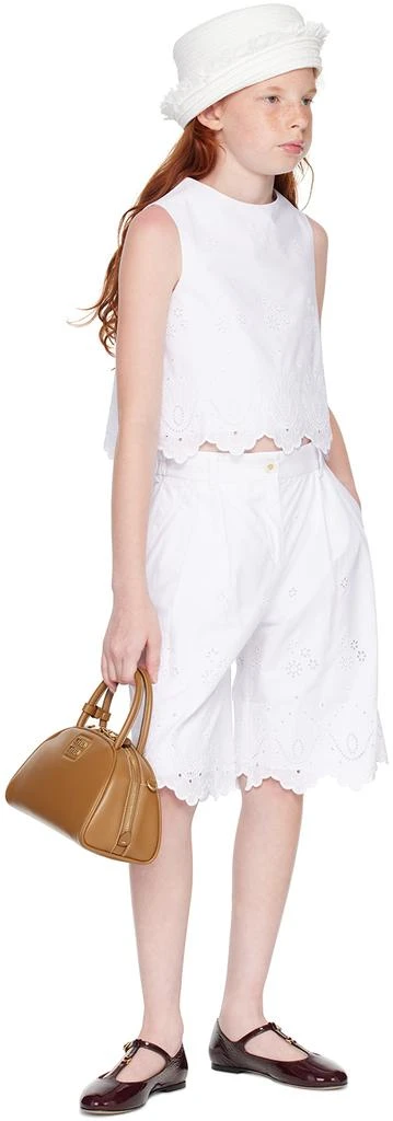 Dolce 
Gabbana Kids White Broderie Anglaise Shorts 4