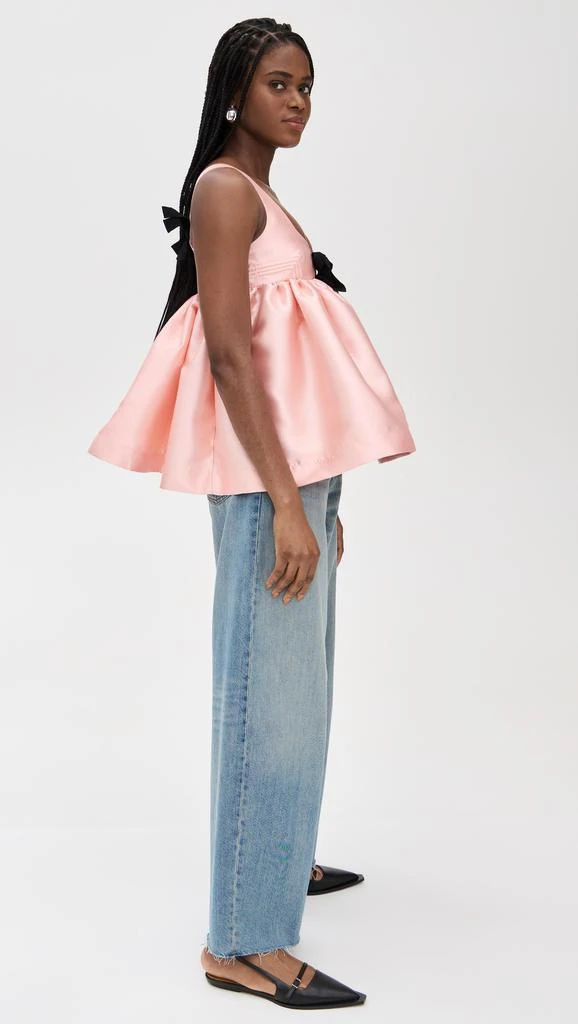 Marques Almeida Mikado Baby Doll Top With Bow Ties 3