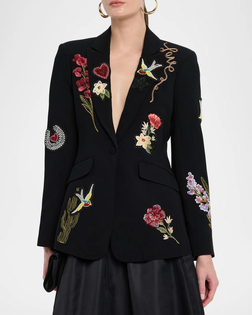 Cinq a Sept Cheyenne Embroidered Western Amour Blazer 4