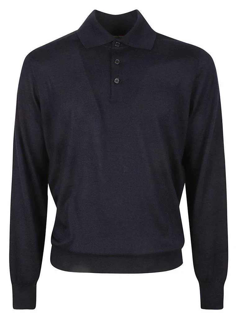 Brunello Cucinelli Brunello Cucinelli Long Sleeve Polo Shirt from Cettire