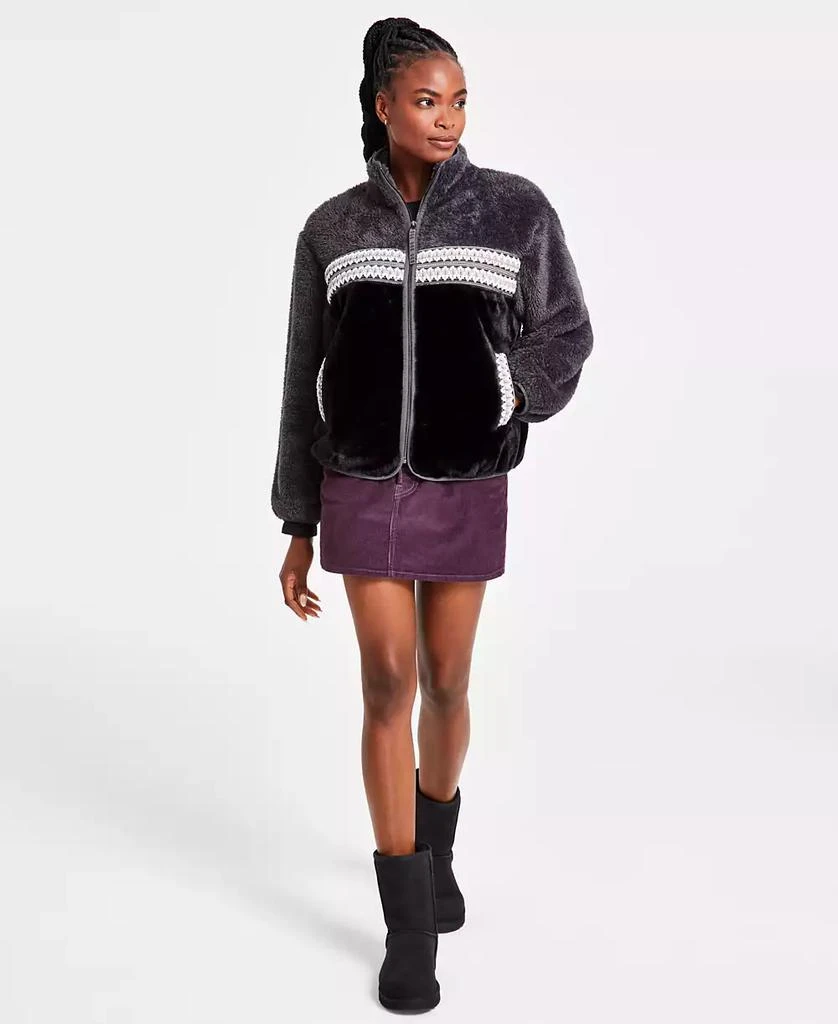 UGG UGG Women's Marlene Sherpa Fleece Heritage Braid Jacket 1